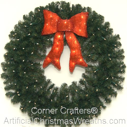 3 FOOT LIGHTED CHRISTMAS WREATH