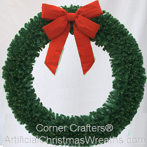 10 FOOT (120 INCH) L.E.D. LIGHTED CHRISTMAS WREATH