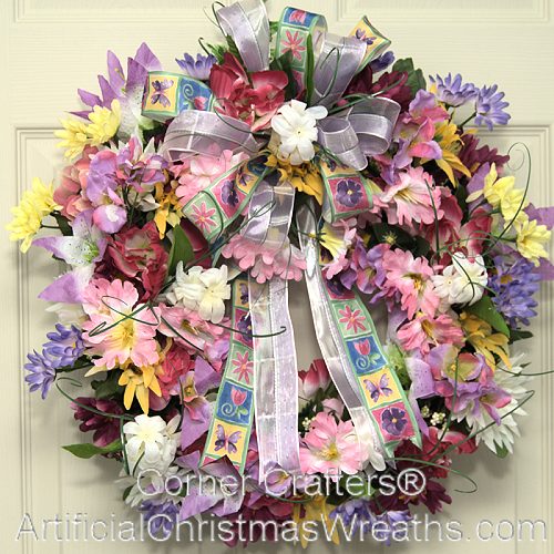 SPRING BURST WREATH SPRING WREATHS DECORATIONS