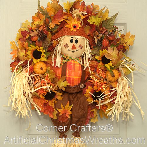 HELLO FALL SCARECROW WREATH