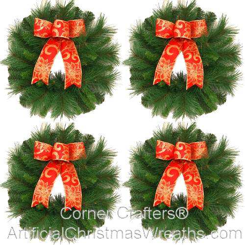 Mini-Traditional Christmas Wreaths