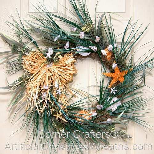 Welcome Summer Sea Shell Wreath