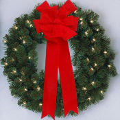 3 Foot Lighted Christmas Wreath