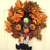 Halloween Witch Wreath