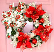 Poinsettia Christmas Wreath