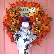 Halloween Ghost Wreath
