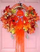 Halloween Pumpkin Wreath