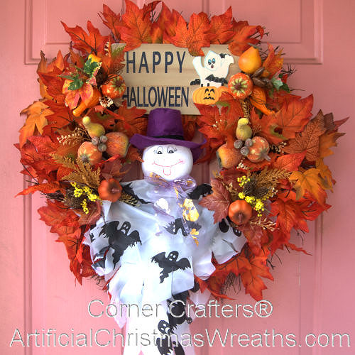 HALLOWEEN GHOST WREATH