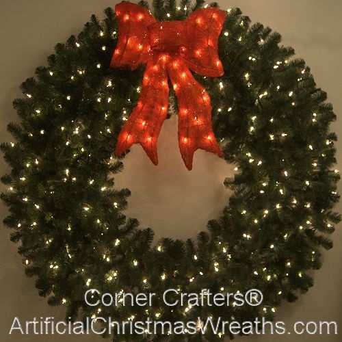 pre lit wreath with remote