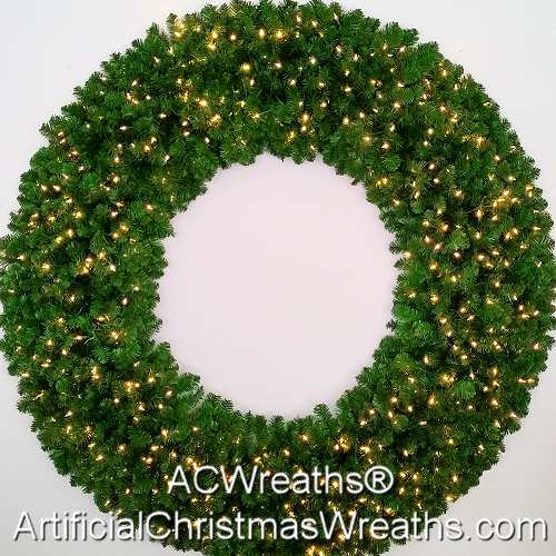 6 Foot (72 inch) L.E.D. Christmas Wreath