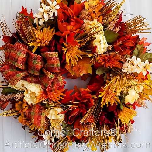 Autumn Harvest Floral Wreath