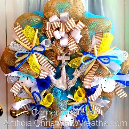 Deco Mesh Summer Wreath Deco Mesh Summer Wreath