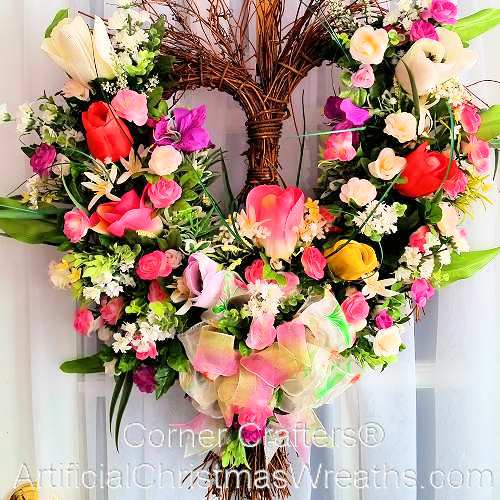 Floral Heart Wreath
