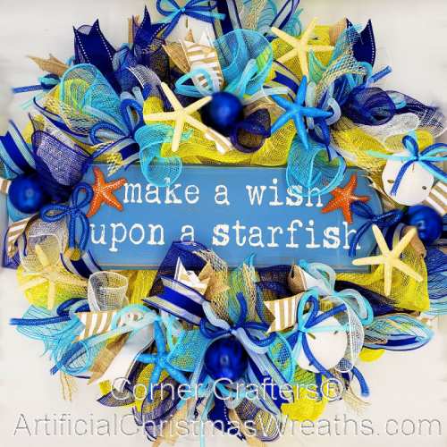 Make A Wish Starfish Wreath