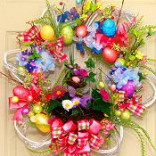 Spring Easter Egg Wreath