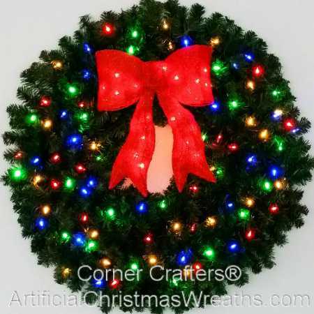 3 Foot Multi Color Christmas Wreath