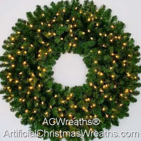 4 Foot (48 inch) L.E.D. Christmas Wreath