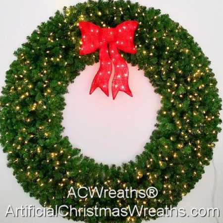 6 Foot LED Christmas Wreath
