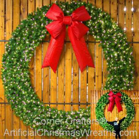 8 Foot LED Christmas Wreath