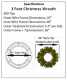 3 Foot (36 inch) Color Changing L.E.D. Prelit Christmas Wreath with Pre-lit Red Bow 2