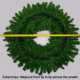 3 Foot (36 inch) L.E.D. Christmas Wreath with Pre-lit Red Bow 3