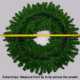 3 Foot (36 inch) Multi Color L.E.D. Christmas Wreath 3