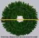 4 Foot (48 inch) L.E.D. Christmas Wreath with XL Pre-lit Red Bow 3