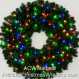 3 Foot (36 inch) Color Changing L.E.D. Prelit Christmas Wreath