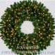 4 Foot (48 inch) L.E.D. Christmas Wreath