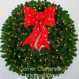 4 Foot (48 inch) L.E.D. Christmas Wreath with XL Pre-lit Red Bow