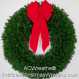 5 Foot (60 inch) Christmas Wreath (without lights) with Large Red Bow